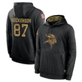Jdoa MN.Vikings #87 T.J. Hockenson Player Black Salute to Service Hoodies Limited Game Stitched Jerseys