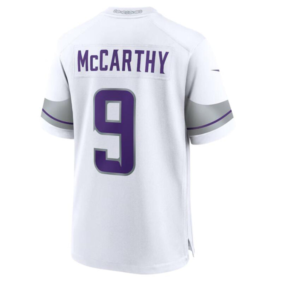 Jdoa MN.Vikings #9 J.J. McCarthy White Alternate Game Player Jersey American Stitched Jersey