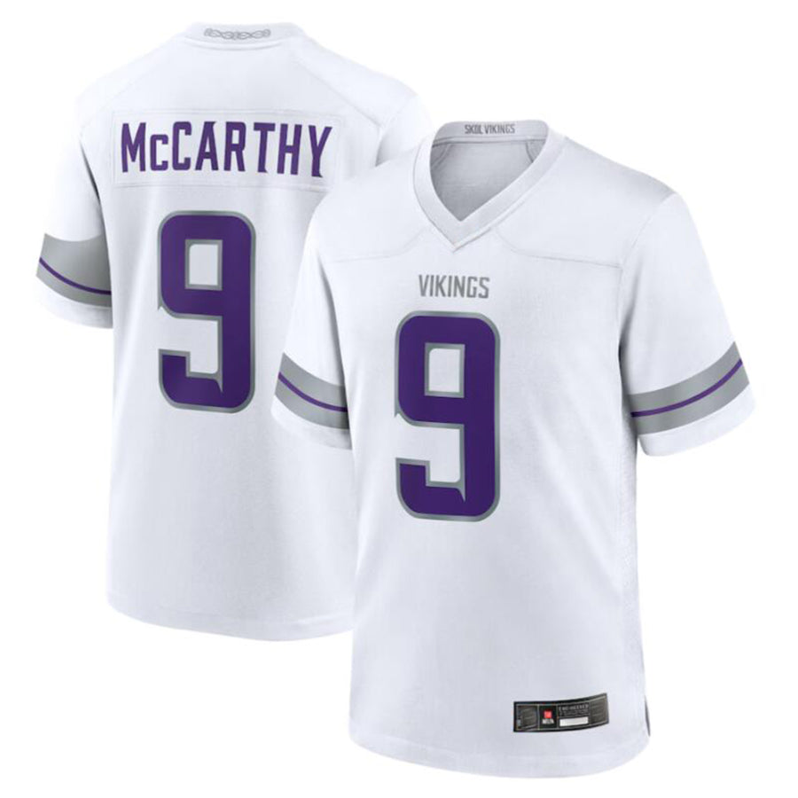Jdoa MN.Vikings #9 J.J. McCarthy White Alternate Game Player American Stitched Jerseys