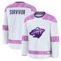 Jdoa M.Wild White Hockey Fights Cancer Survivor Practice Jerseys