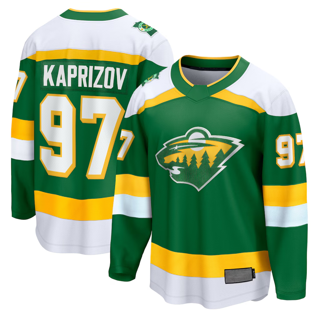 Jdoa M.Wild #97 Kirill Kaprizov Green 2023-24 Alternate Breakaway Jerseys