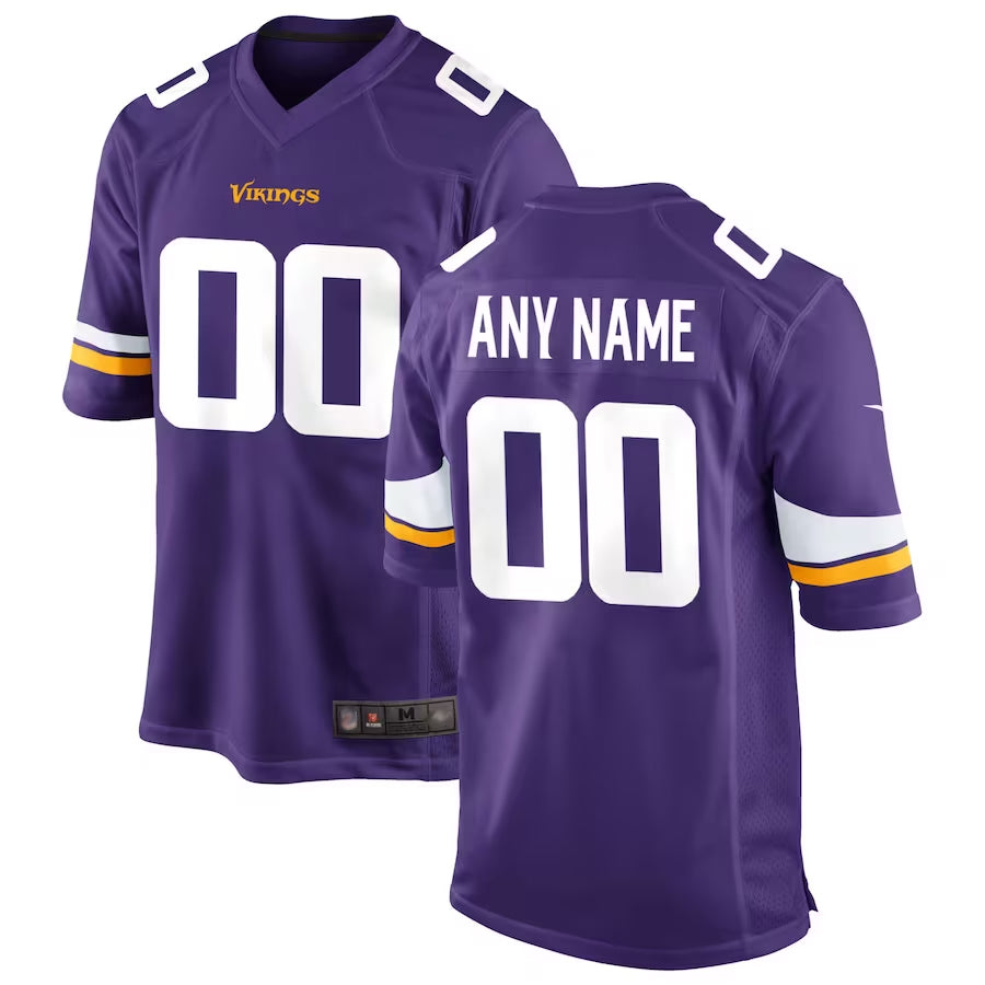Jdoa Custom MN.Vikings Game Home Stitched Jerseys