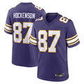 Jdoa MN.Vikings Secondary Alternate Game Football Jerseys - Purple - #87 T.J. Hockenson Player Stitched Jerseys