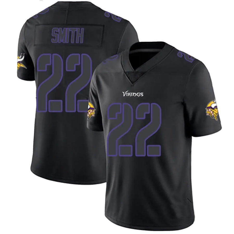 Jdoa MN.Vikings #22 Harrison Smith Player Limited Black Impact Game Stitched Jerseys