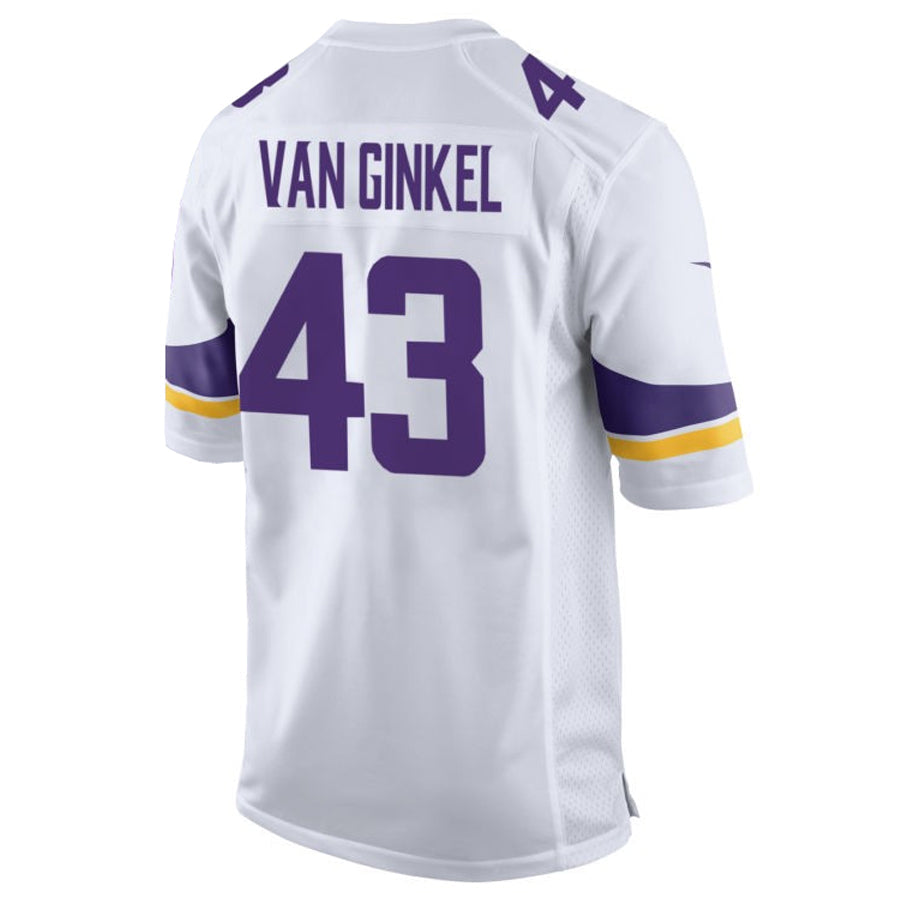 Jdoa MN.Vikings #43 Andrew Van Ginkel Player Purple Home Game Stitched Jerseys