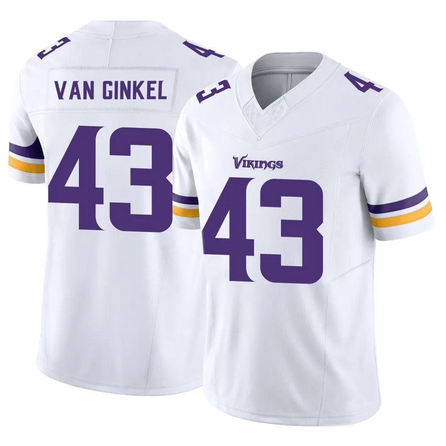 Jdoa MN.Vikings #43 Andrew Van Ginkel Player White Vapor F.U.S.E. Limited Stitched Jerseys