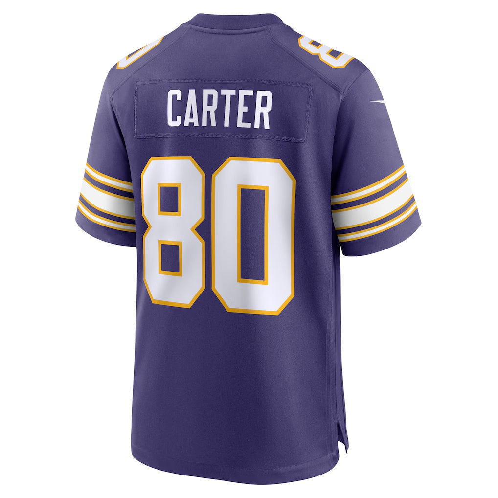 Jdoa MN.Vikings #80 Cris Carter Purple Retired Player Alternate Game Stitched Jerseys