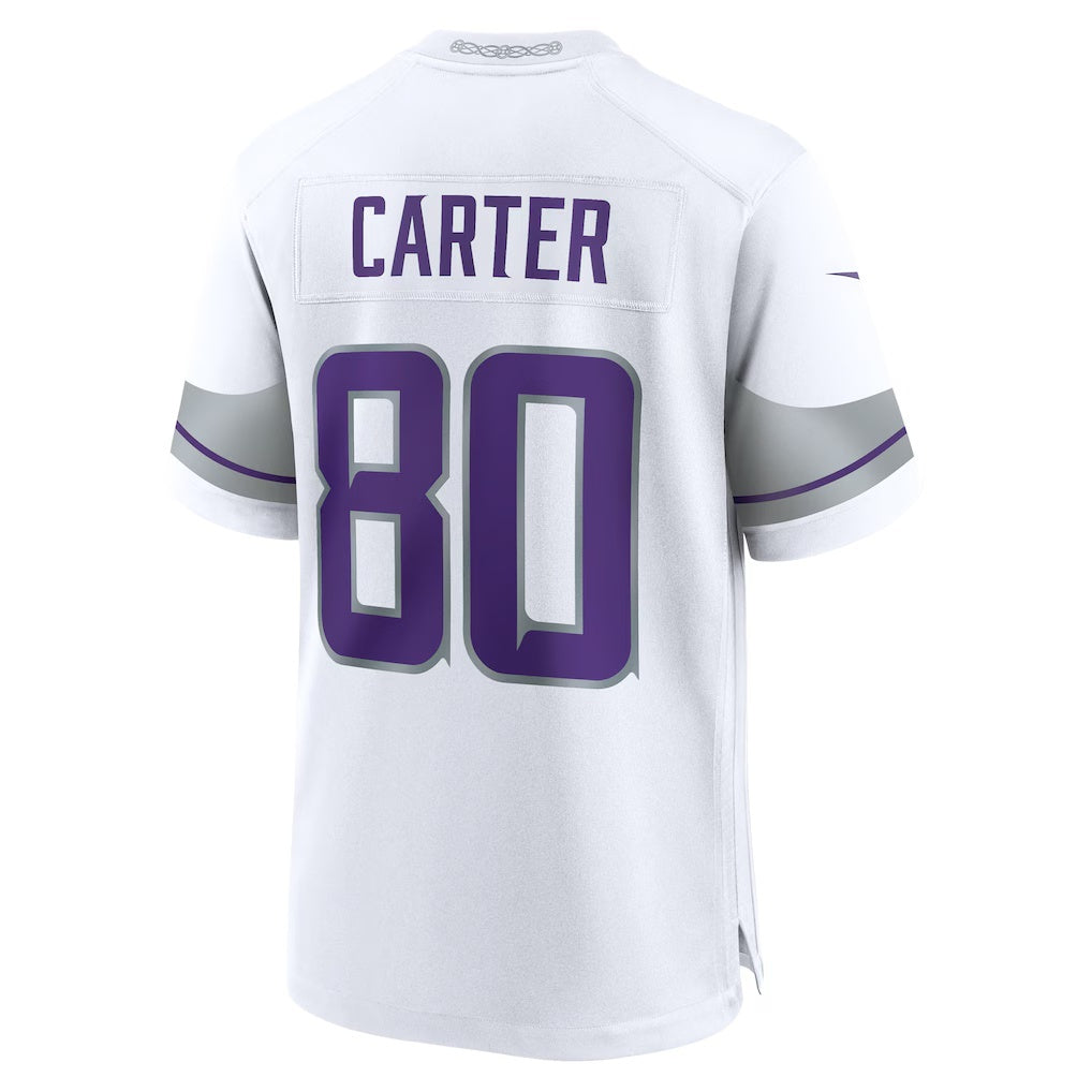 Jdoa MN.Vikings #80 Cris Carter White Alternate Retired Player Game Stitched Jerseys