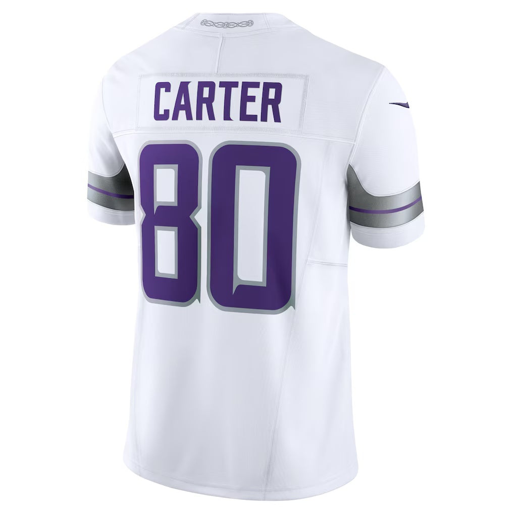 Jdoa MN.Vikings #80 Cris Carter White Alternate Vapor F.U.S.E. Retired Player Limited Stitched Jerseys