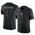 Jdoa MN.Vikings #9 J.J. McCarthy Player Black REFLECTIVE Limited Stitched Jerseys
