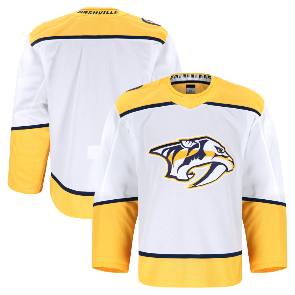 Jdoa N.Predators White Away Authentic Pro Jerseys