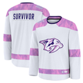 Jdoa N.Predators White Hockey Fights Cancer Survivor Practice Jerseys