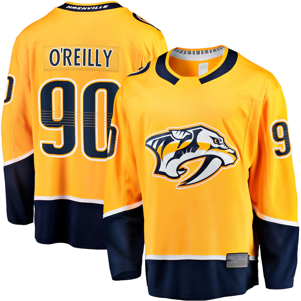 Jdoa N.Predators #90 Ryan O'Reilly Gold Breakaway Jerseys