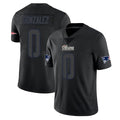 Jdoa NE.Patriots #0 Christian Gonzalez Player Black Impact LImited Home Game Stitched Jerseys