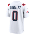 Jdoa NE.Patriots #0 Christian Gonzalez White Game Stitched Jerseys