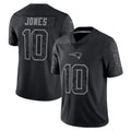 Jdoa NE.Patriots #10 Drake Maye Player Black REFLECTIVE Limited Stitched Jerseys