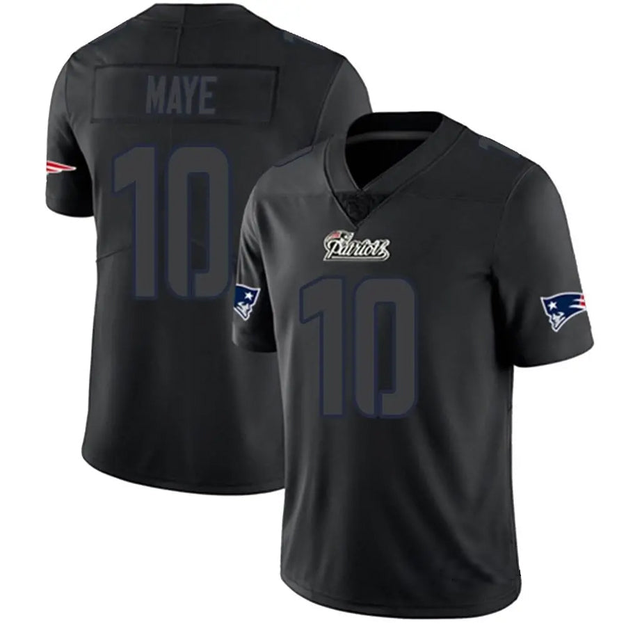 Jdoa NE.Patriots #10 Drake Maye Player Limited Black Impact Stitched Jerseys