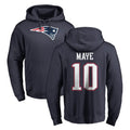 Jdoa NE.Patriots #10 Drake Maye Player Navy LOGO Pullover Hoodies Home Game Stitched Jerseys