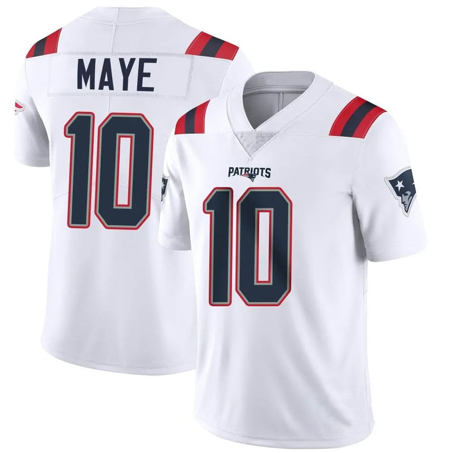 Jdoa NE.Patriots #10 Drake Maye Player White Vapor Limited Stitched Jerseys