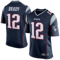 Jdoa NE.Patriots #12 Tom Brady Player Navy Blue Game Stitched Jerseys