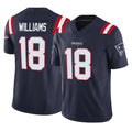 Jdoa NE.Patriots #18 Kyle Williams Player Navy Limited Vapor F.U.S.E. Home Game Stitched Jerseys