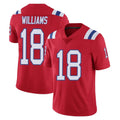 Jdoa NE.Patriots #18 Kyle Williams Player Red Limited Vapor F.U.S.E. Home Game Stitched Jerseys