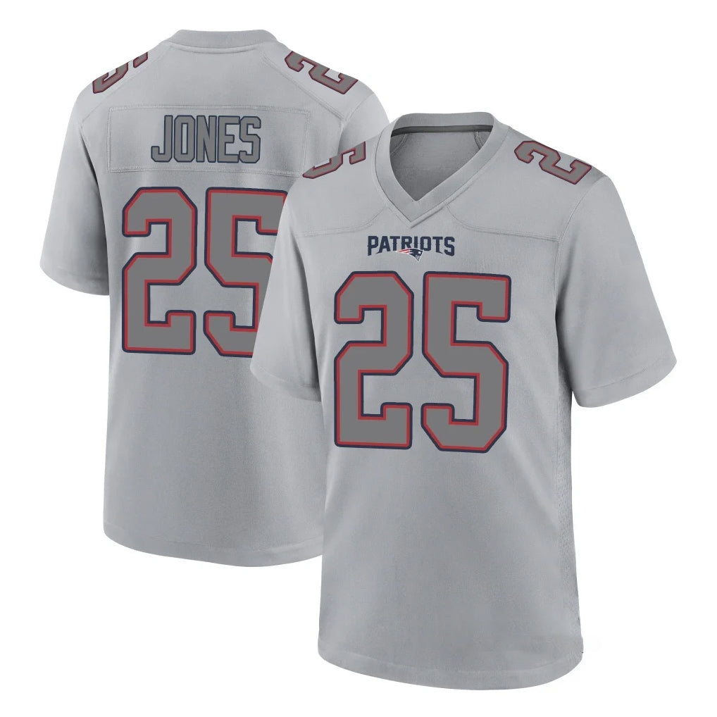 Jdoa NE.Patriots #25 Marcus Jones Player Gray Fashion Limited Home Game Stitched Jerseys