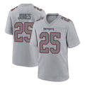Jdoa NE.Patriots #25 Marcus Jones Player Gray Fashion Limited Home Game Stitched Jerseys