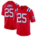 Jdoa NE.Patriots #25 Marcus Jones Player Red Home Game Stitched Jerseys