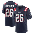 Jdoa NE.Patriots #26 Hassan Haskins Navy Home Game Stitched Jerseys