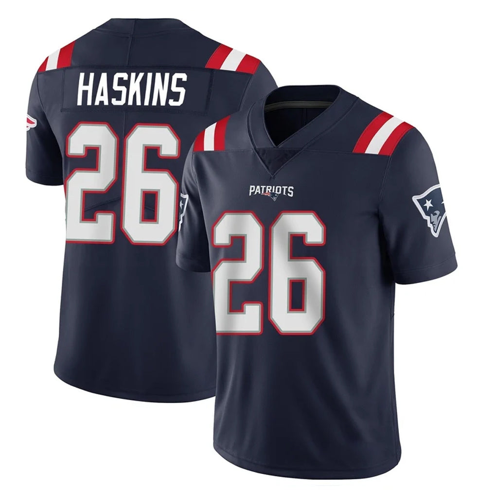 Jdoa NE.Patriots #26 Hassan Haskins Player Navy Vapor Untouchable Home Game Stitched Jerseys