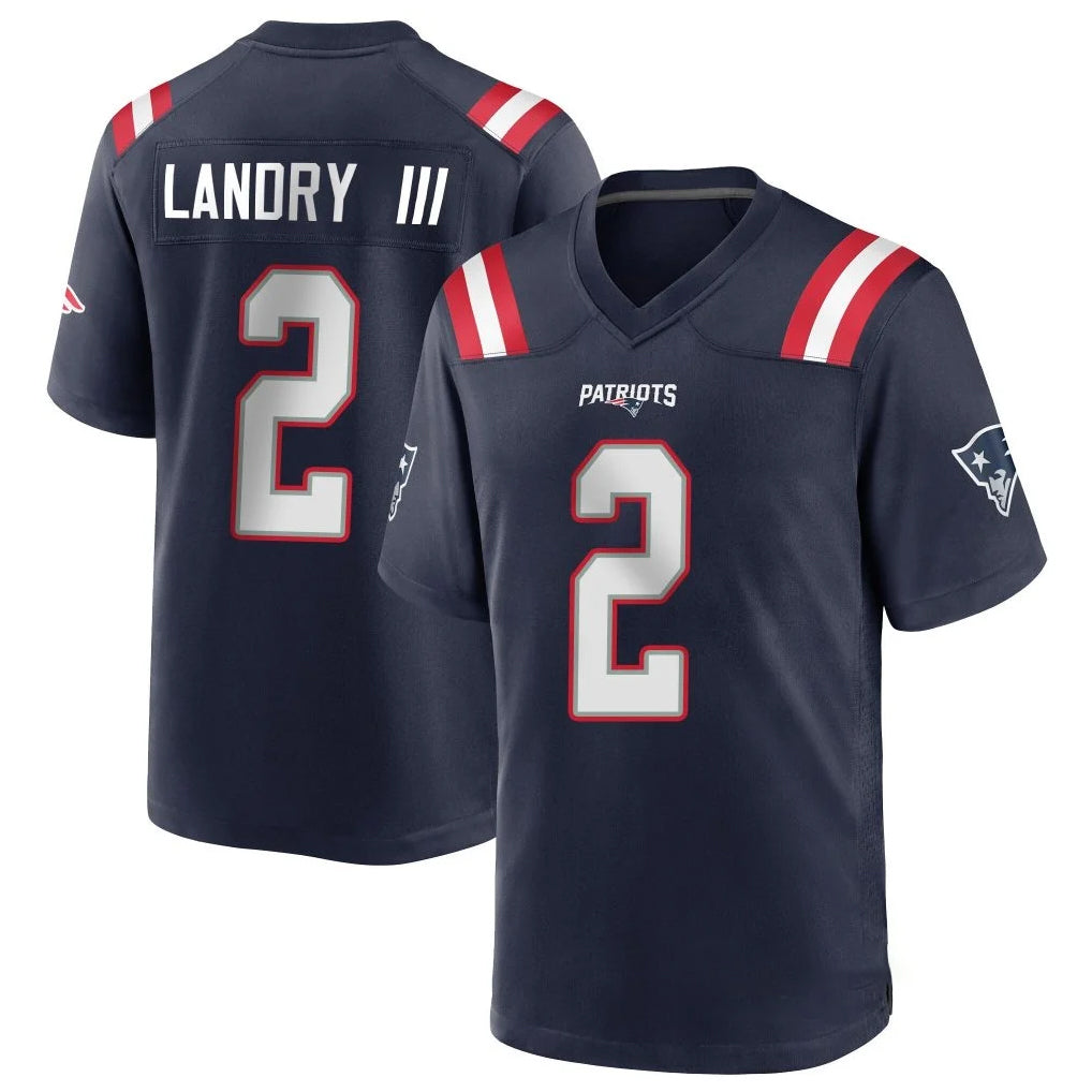 Jdoa NE.Patriots #2 Harold Landry III Player Navy Home Game Stitched Jerseys