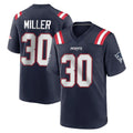 Jdoa NE.Patriots #30 Jam Miller Player Navy Home Game Stitched Jerseys