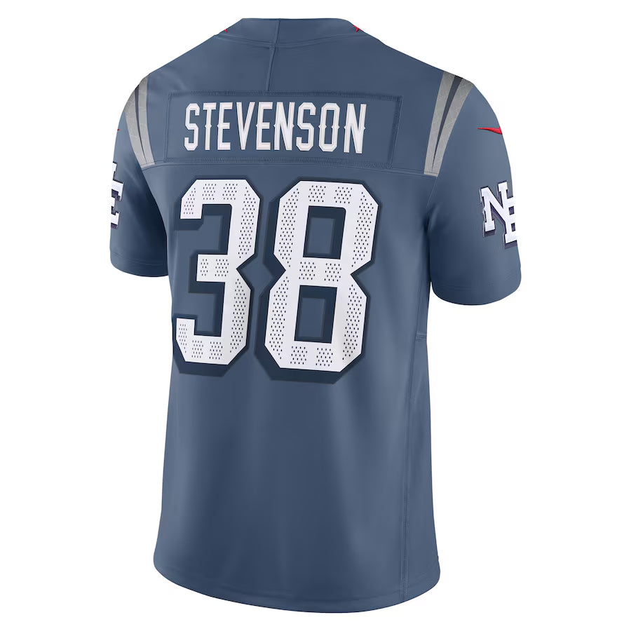 Jdoa NE.Patriots #38 Rhamondre Stevenson Player Storm Blue Rivalries Collection Limited Stitched Jerseys