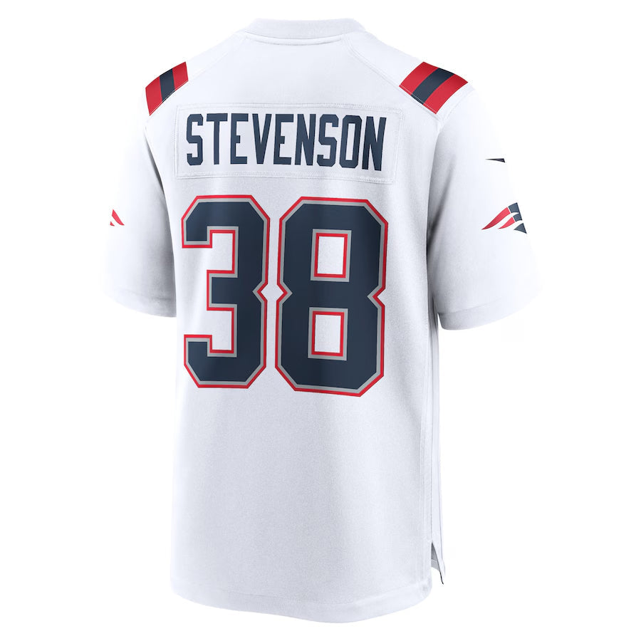 Jdoa NE.Patriots #38 Rhamondre Stevenson Player White Home Game Stitched Jerseys