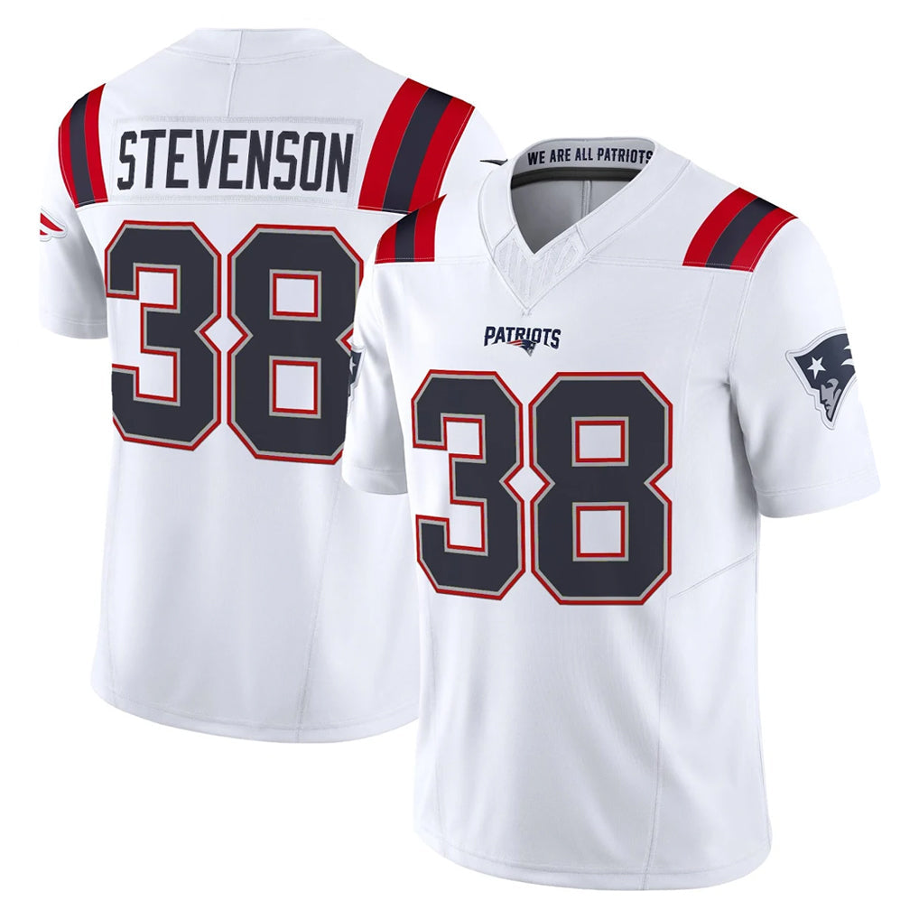 Jdoa NE.Patriots #38 Rhamondre Stevenson Player White Limited Vapor F.U.S.E. Home Game Stitched Jerseys