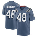 Jdoa NE.Patriots #48 Namdi Obiazor Player Blue Rivalries Collection Home Game Stitched Jerseys