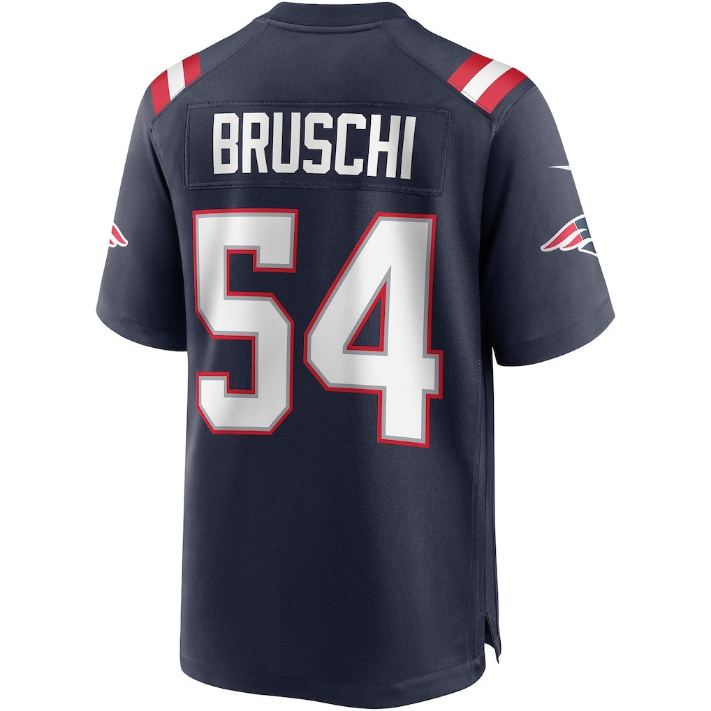 Jdoa NE.Patriots #54 Tedy Bruschi Navy Game Retired Player Stitched Jerseys