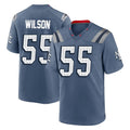 Jdoa NE.Patriots #55 Jared Wilson Player Blue Rivalries Collection Home Game Stitched Jerseys