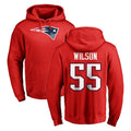 Jdoa NE.Patriots #55 Jared Wilson Player Red LOGO Pullover Hoodies Home Game Stitched Jerseys