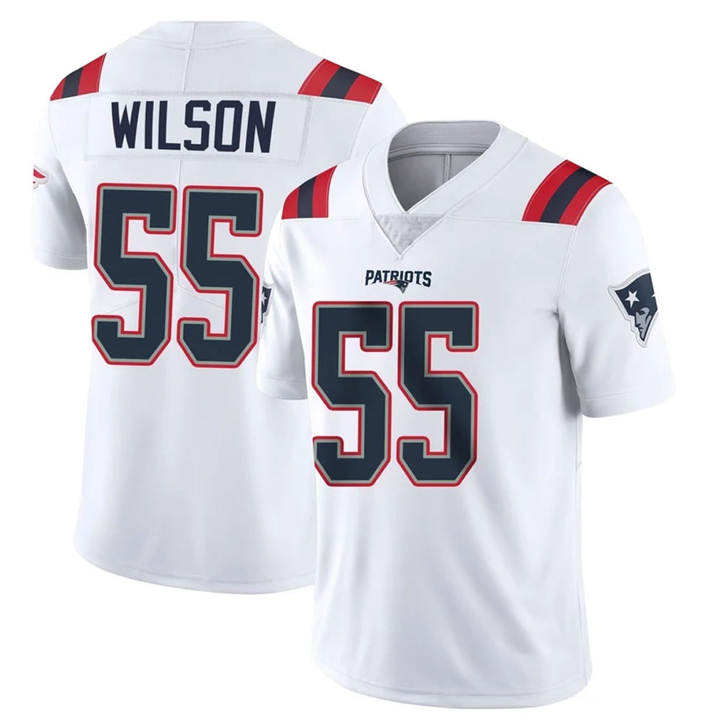 Jdoa NE.Patriots #55 Jared Wilson Player White Vapor Untouchable Home Game Stitched Jerseys