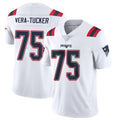 Jdoa NE.Patriots #75 Alijah Vera-Tucker Player White Vapor Untouchable Home Game Stitched Jerseys