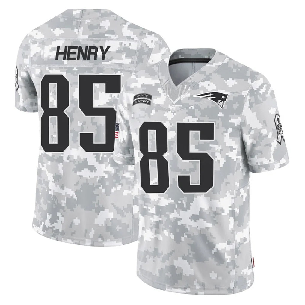 Jdoa NE.Patriots #85 Hunter Henry Player Arctic Camo Salute To Service Limited Game Stitched Jerseys