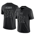 Jdoa NE.Patriots #85 Hunter Henry Player Black Reflective LImited Home Game Stitched Jerseys