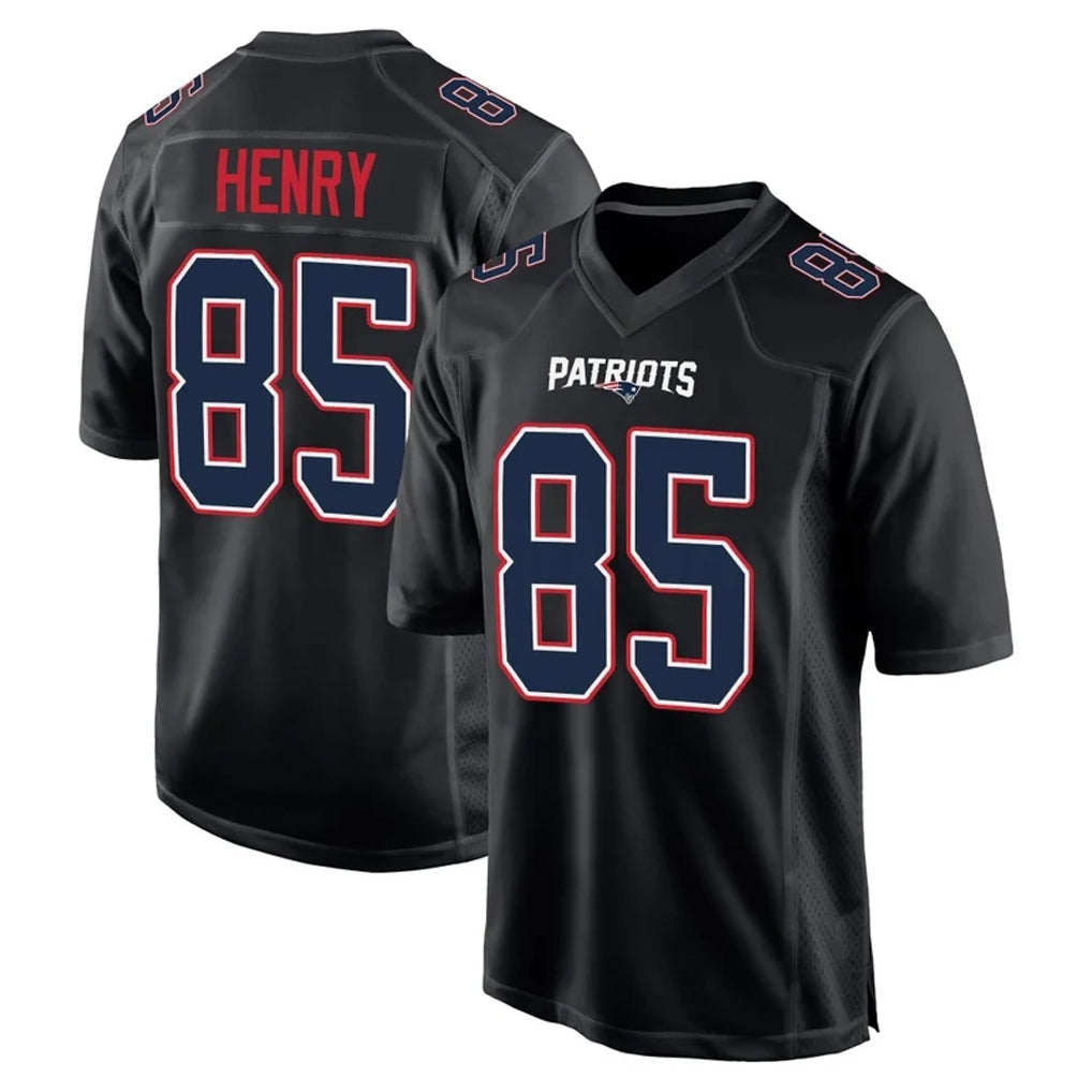 Jdoa NE.Patriots #85 Hunter Henry Player Carbon Fashion Limited Home Game Stitched Jerseys