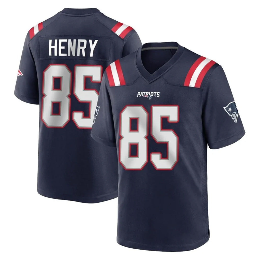 Jdoa NE.Patriots #85 Hunter Henry Player Navy Home Game Stitched Jerseys