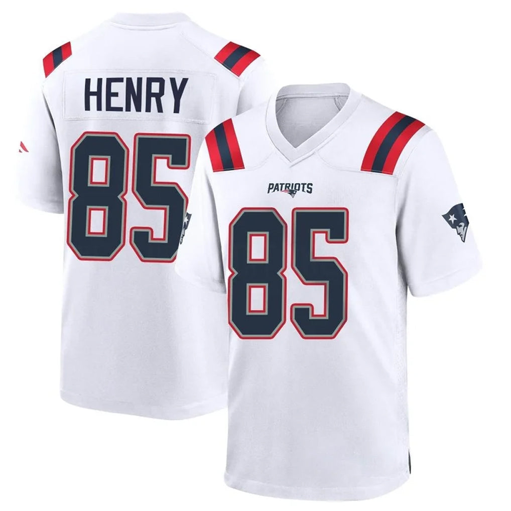 Jdoa NE.Patriots #85 Hunter Henry Player White Home Game Stitched Jerseys