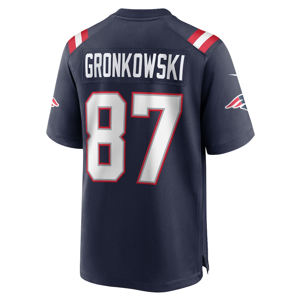 Jdoa NE.Patriots #87 Rob Gronkowski Navy Team Retired Player Game Stitched Jerseys
