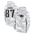 Jdoa NE.Patriots #87 Romeo Doubs Player Arctic Camo Salute to Service Pullover Hoodies Limited Game Stitched Jerseys