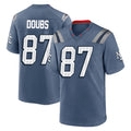 Jdoa NE.Patriots #87 Romeo Doubs Player Blue Rivalries Collection Home Game Stitched Jerseys